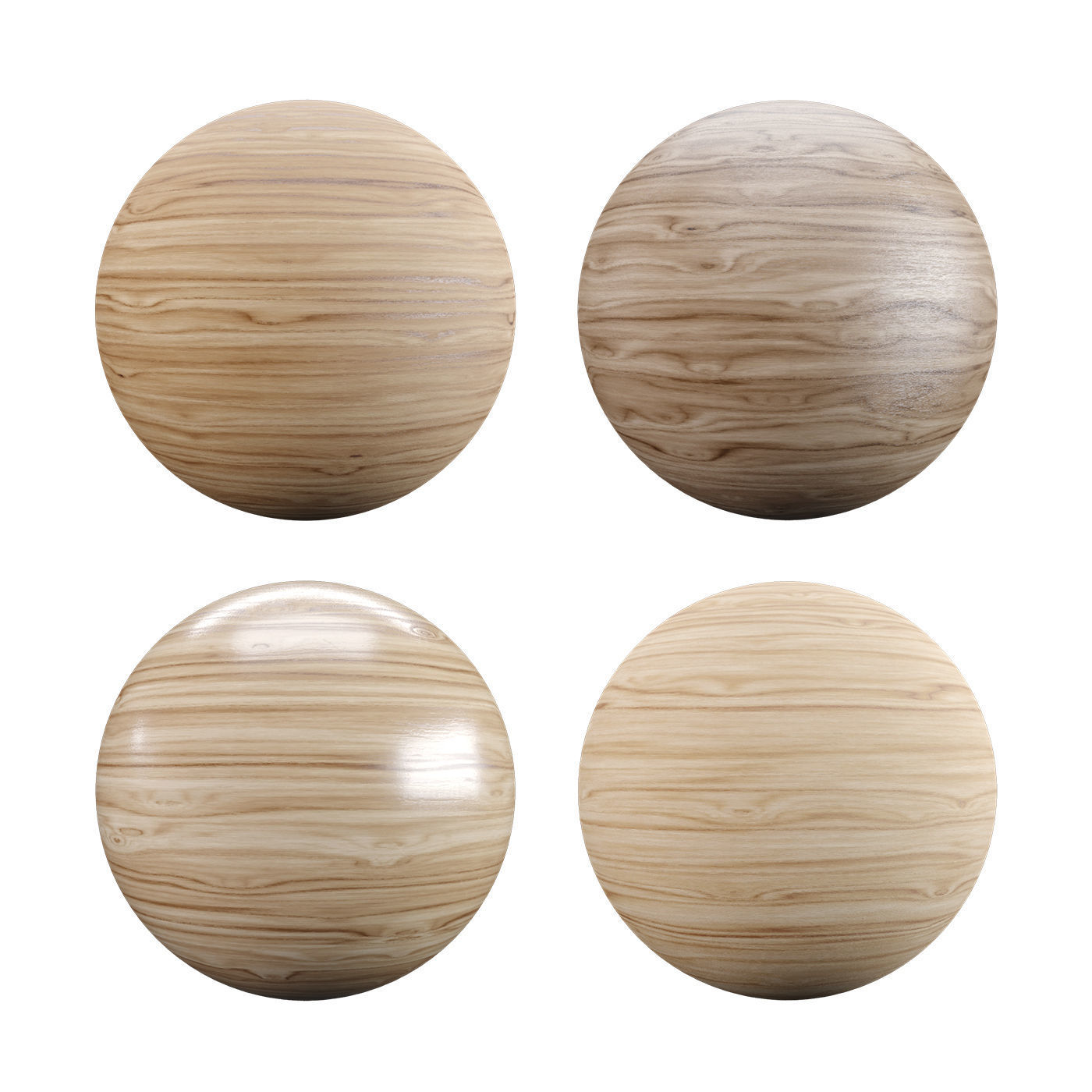 Fine American Elm Wood Varnished Texture PBR Vray Corona Blender Texture_1