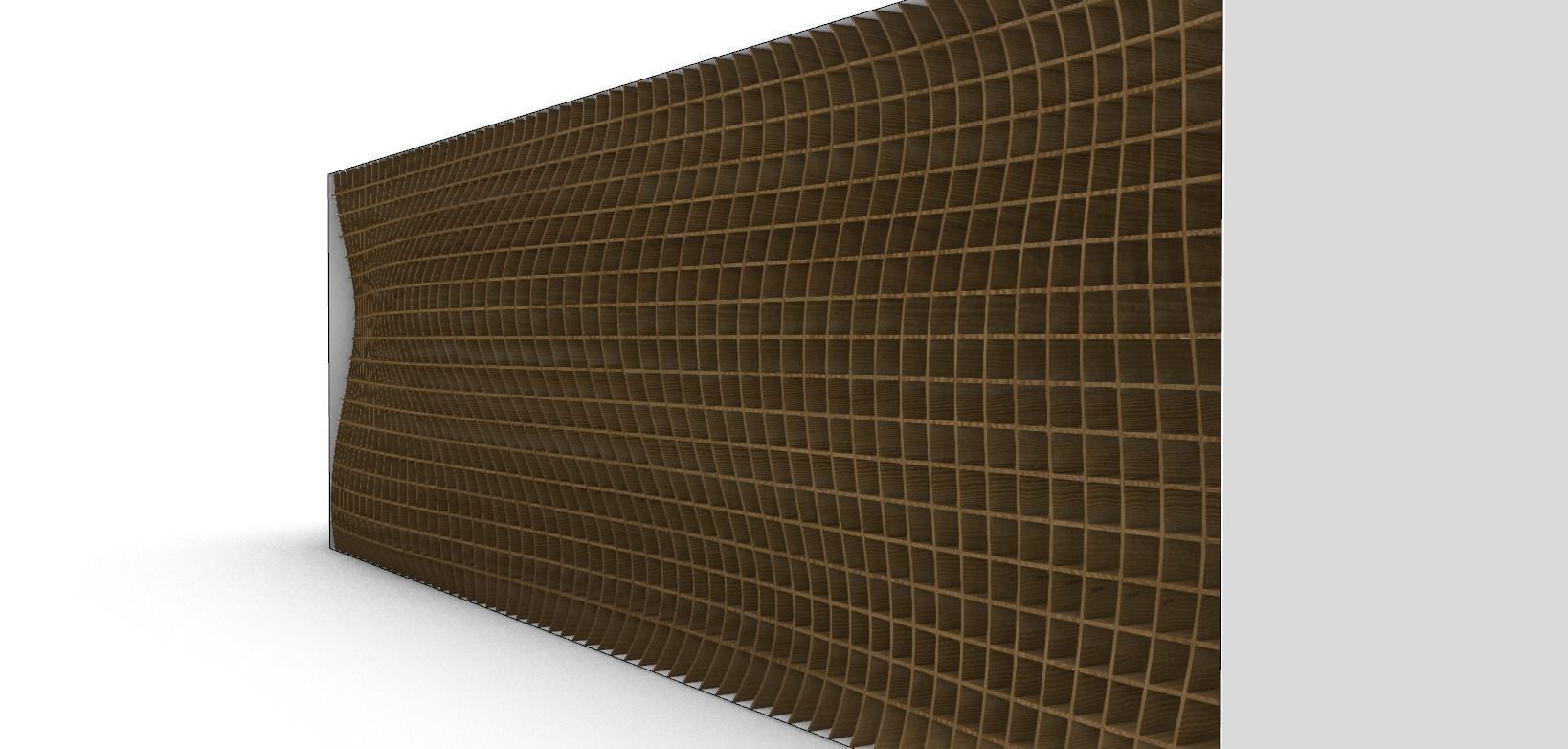 parametric waffle design facade 3D model_6