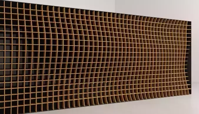 parametric waffle design facade