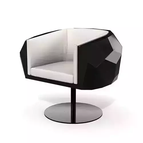Black-and-white modern armchair 39 am121