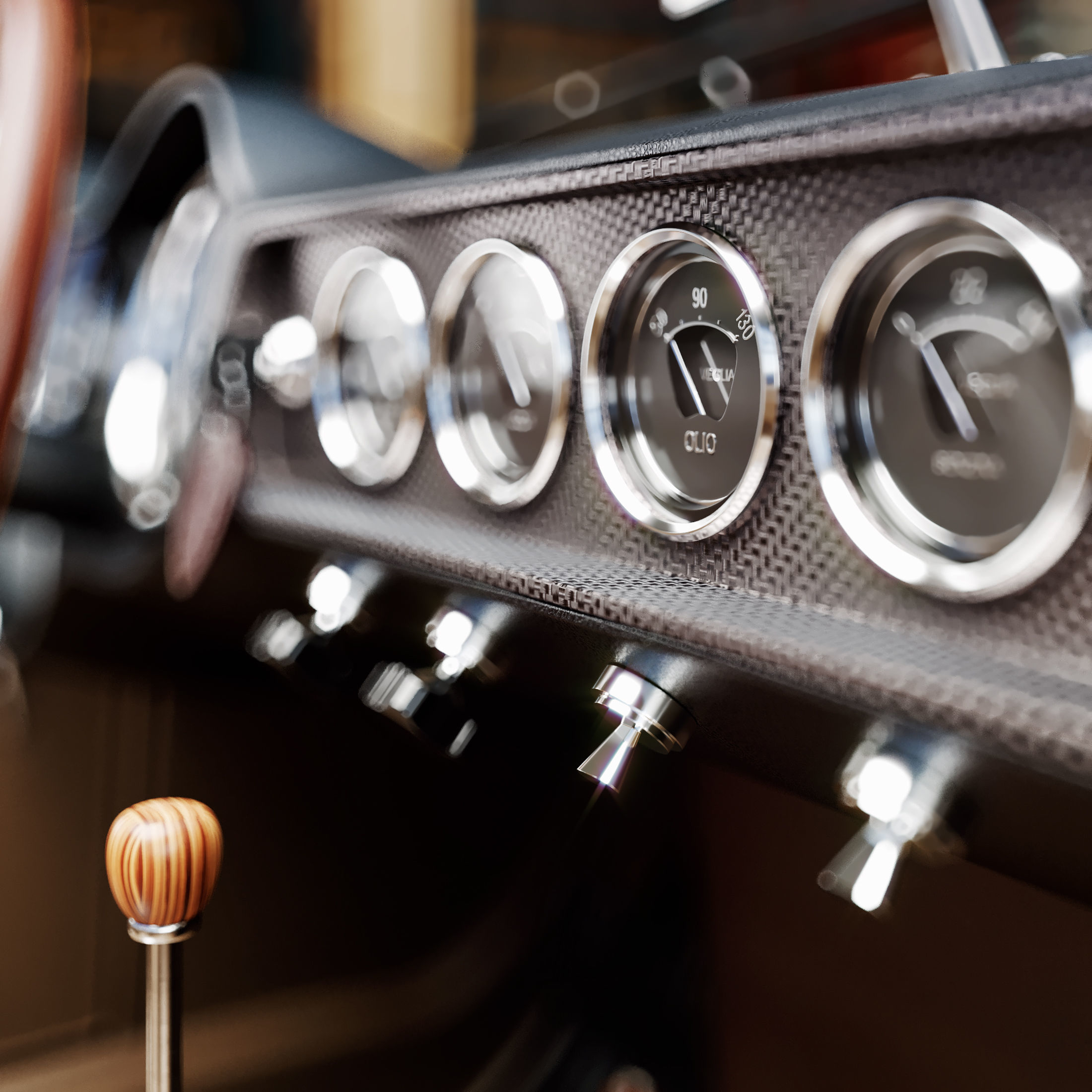 Ferrari 250 Gt Swb California Spyder  With HQ Interior 3D model_3