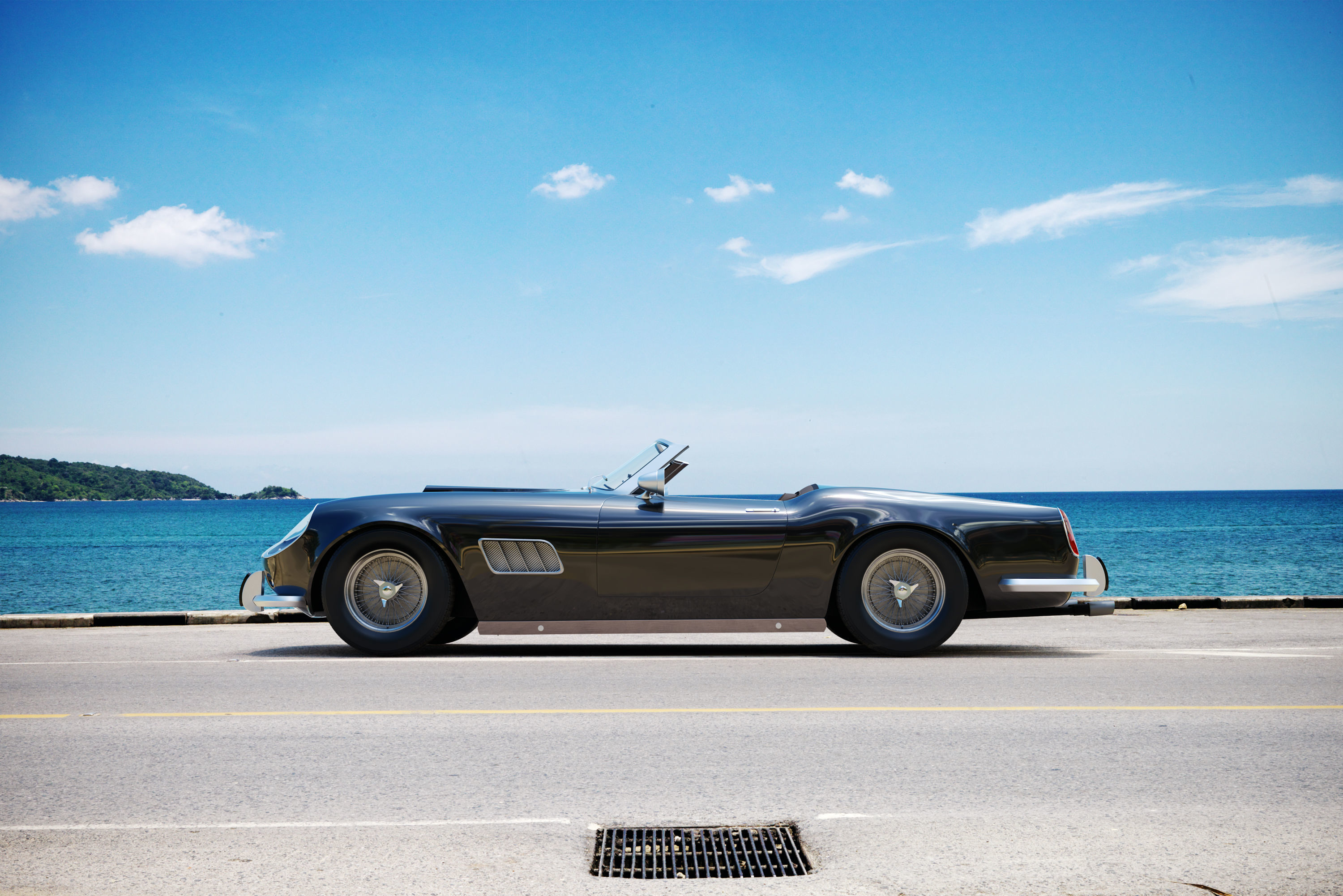 Ferrari 250 Gt Swb California Spyder  With HQ Interior 3D model_0