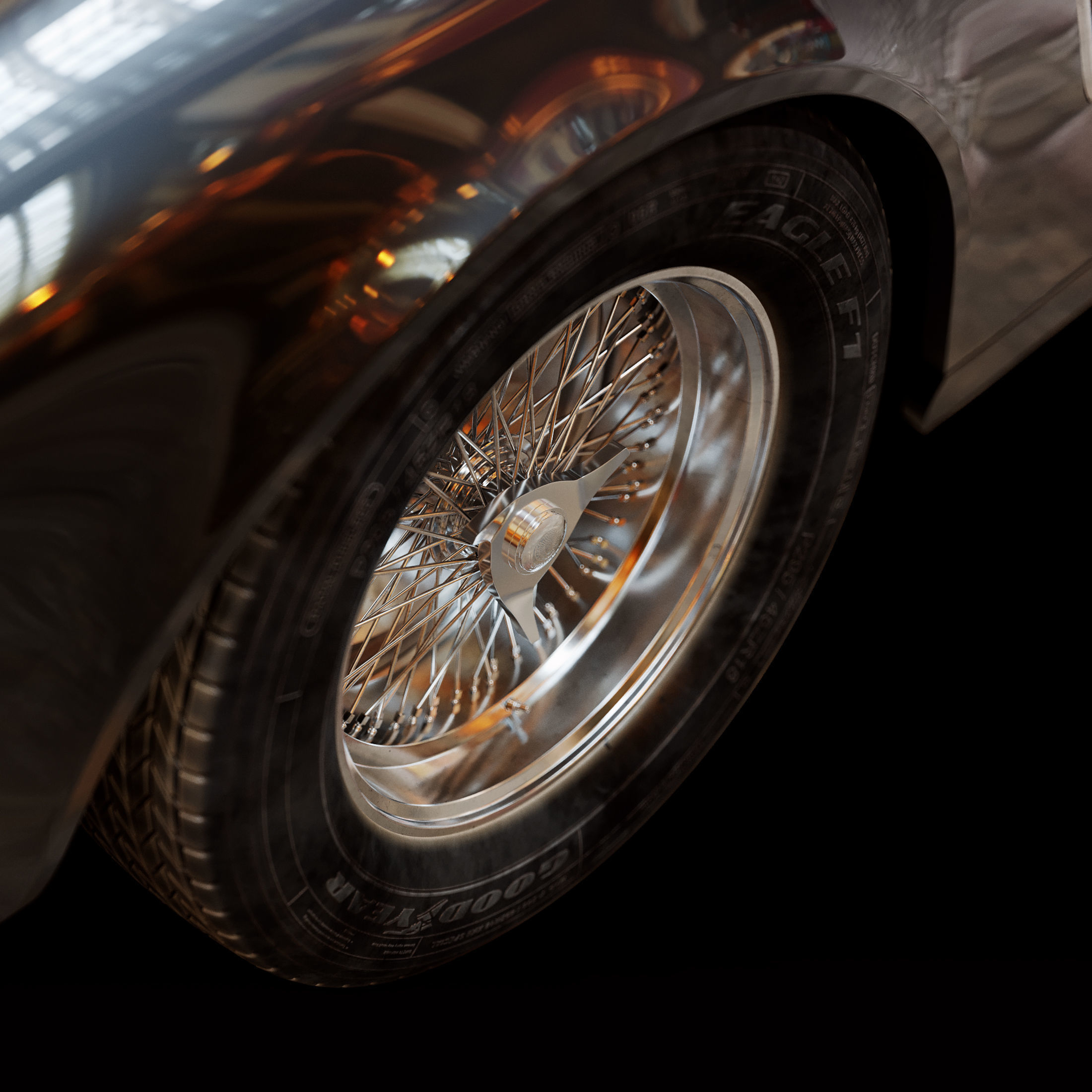 Ferrari 250 Gt Swb California Spyder  With HQ Interior 3D model_6