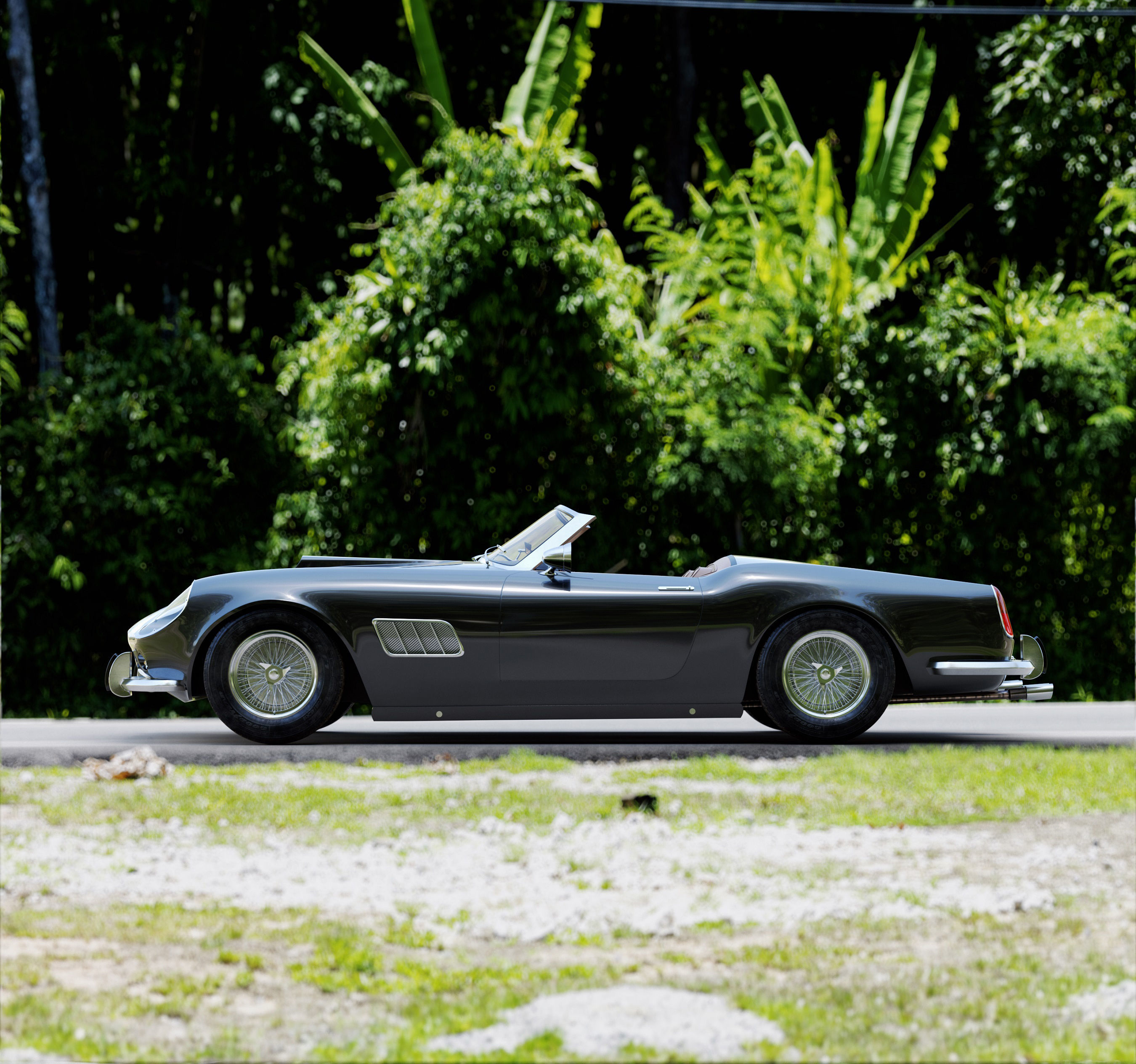 Ferrari 250 Gt Swb California Spyder  With HQ Interior 3D model_1