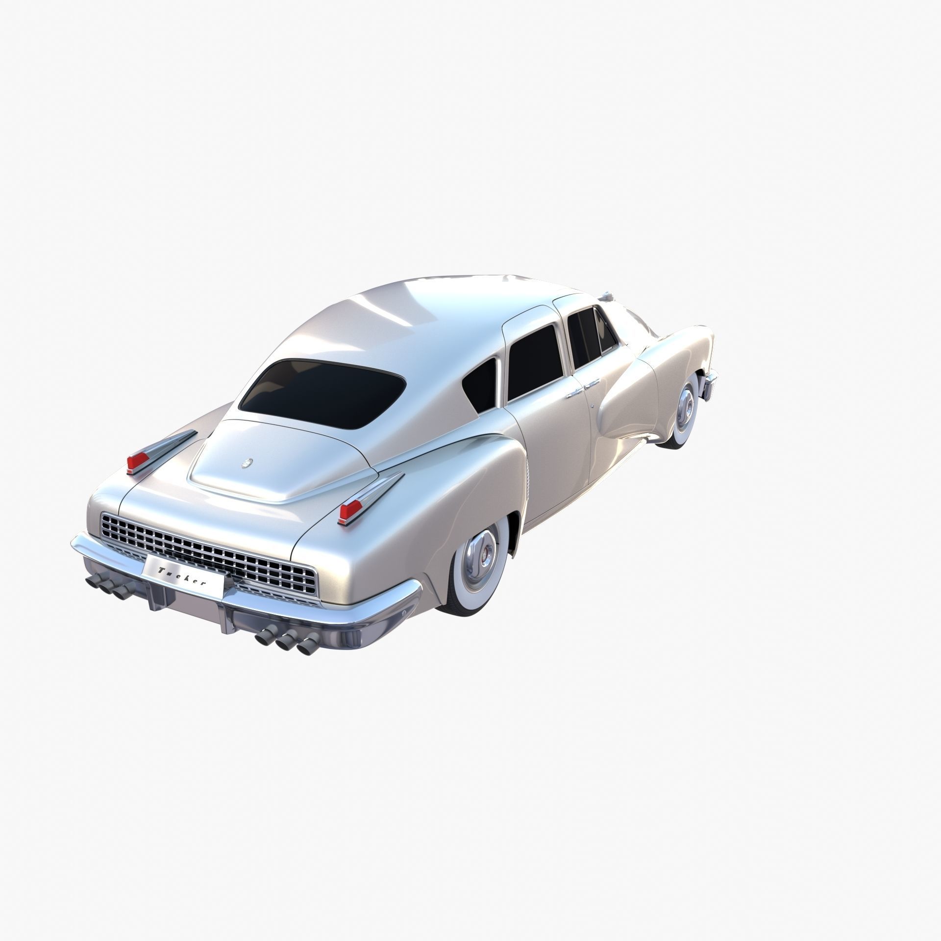 Tucker 48 Gray 3D model_13