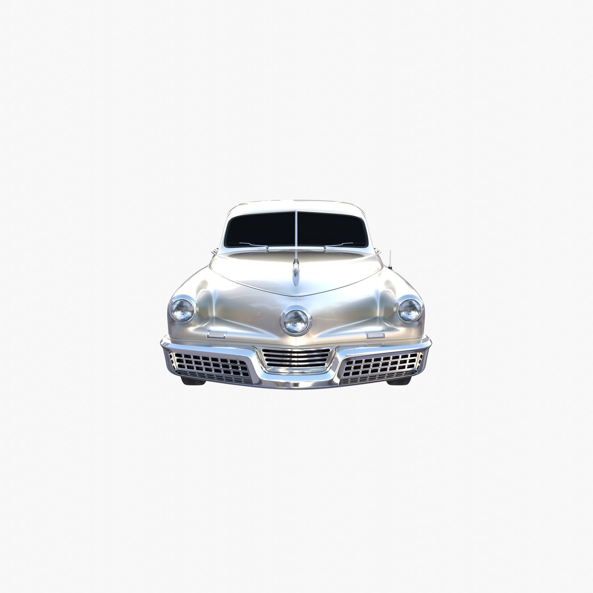Tucker 48 Gray 3D model_2