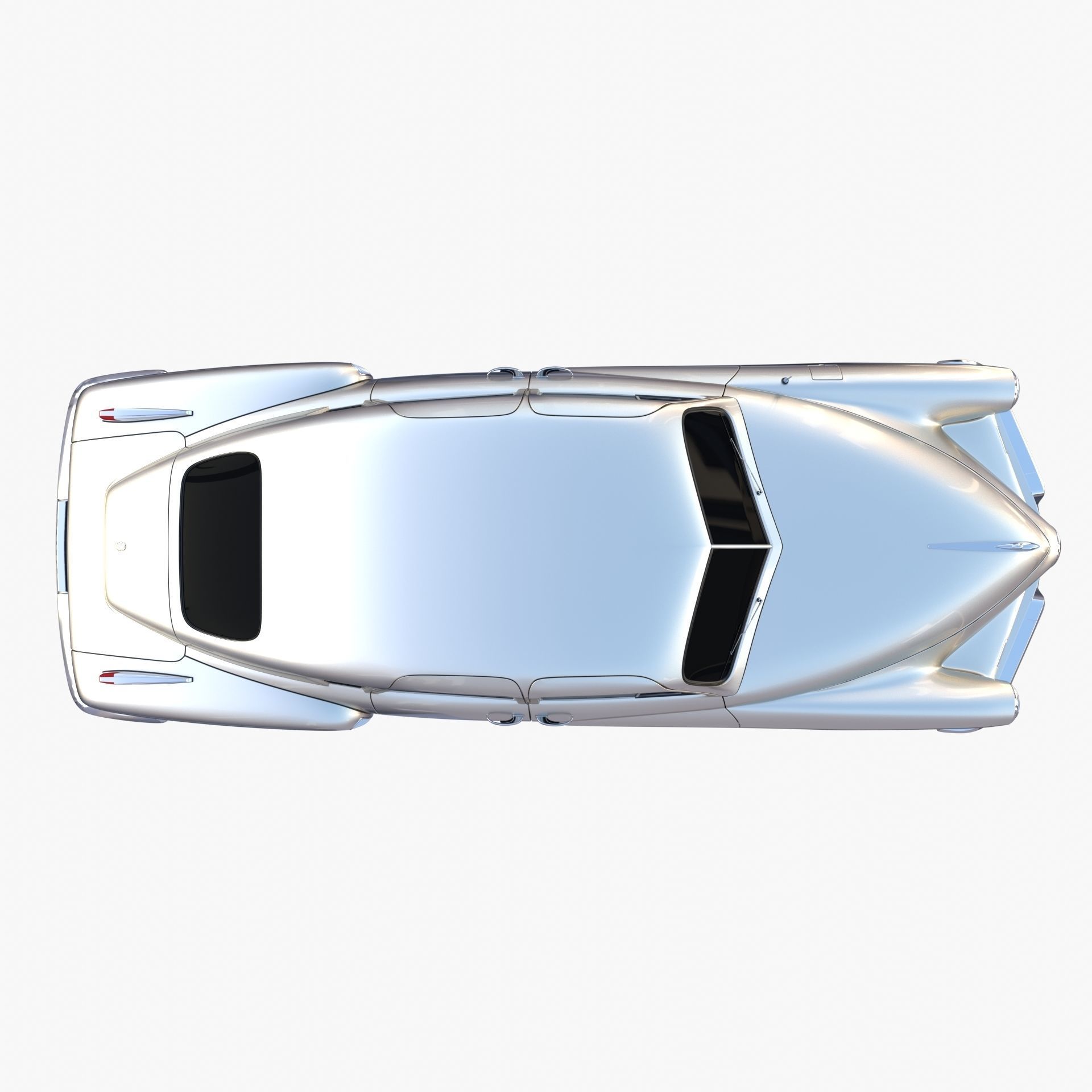 Tucker 48 Gray 3D model_1