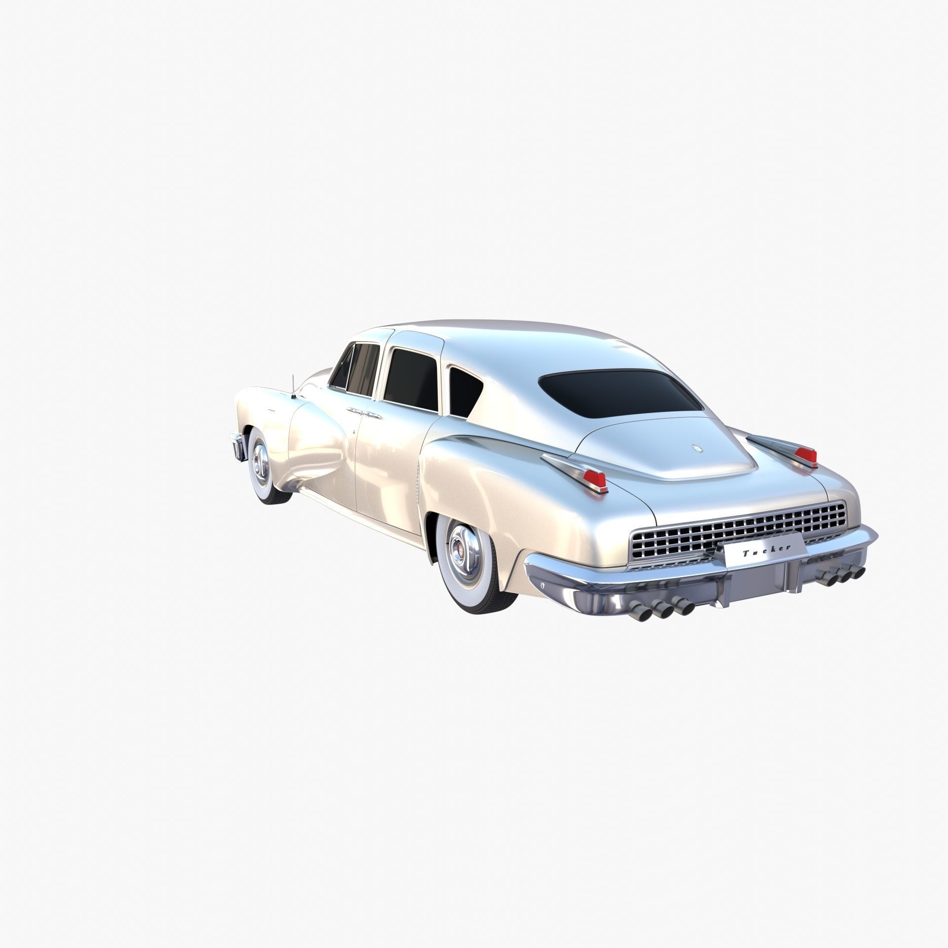 Tucker 48 Gray 3D model_5