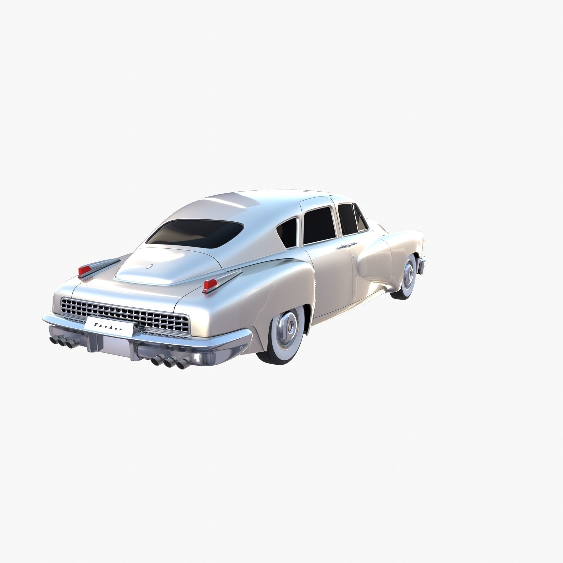Tucker 48 Gray 3D model_6