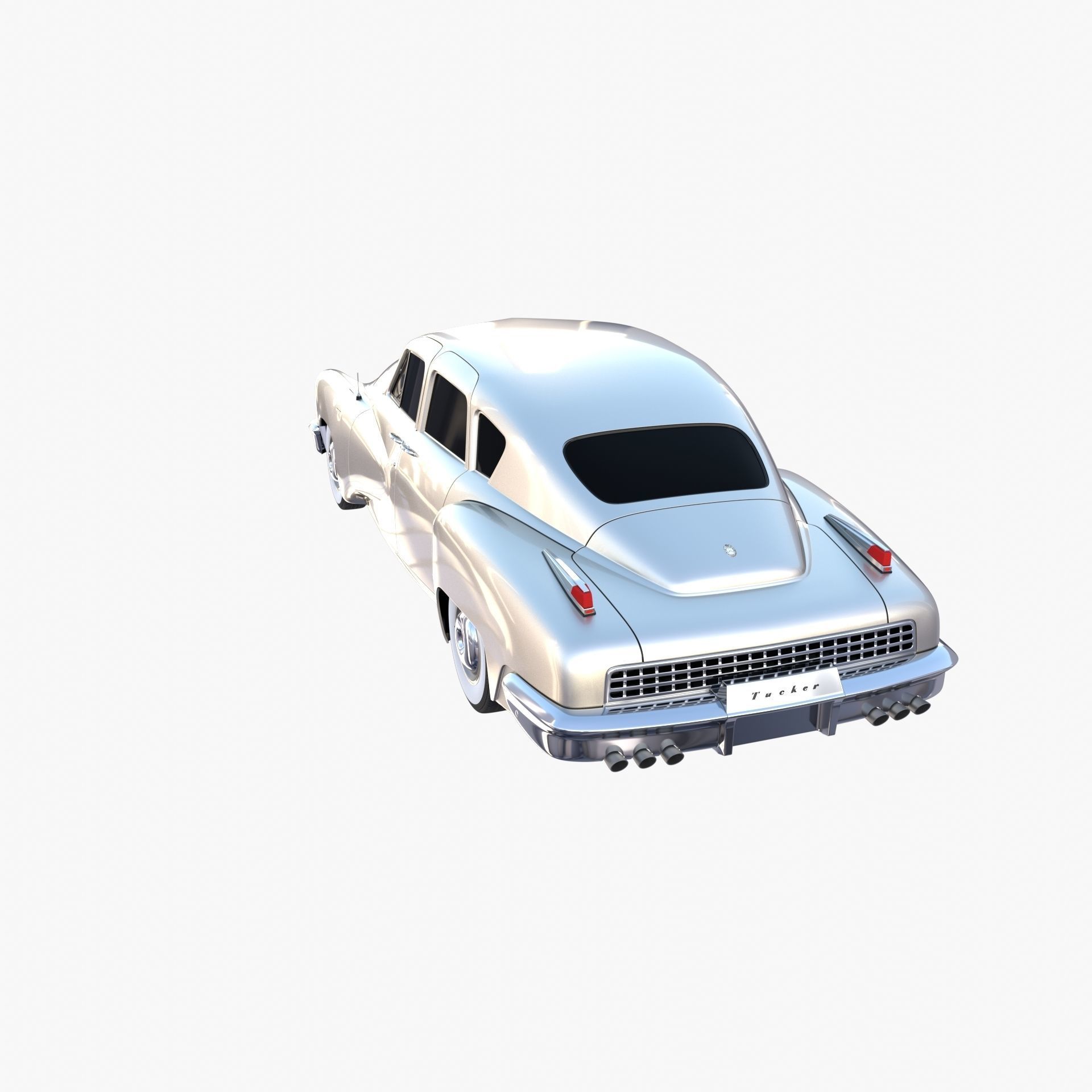 Tucker 48 Gray 3D model_12