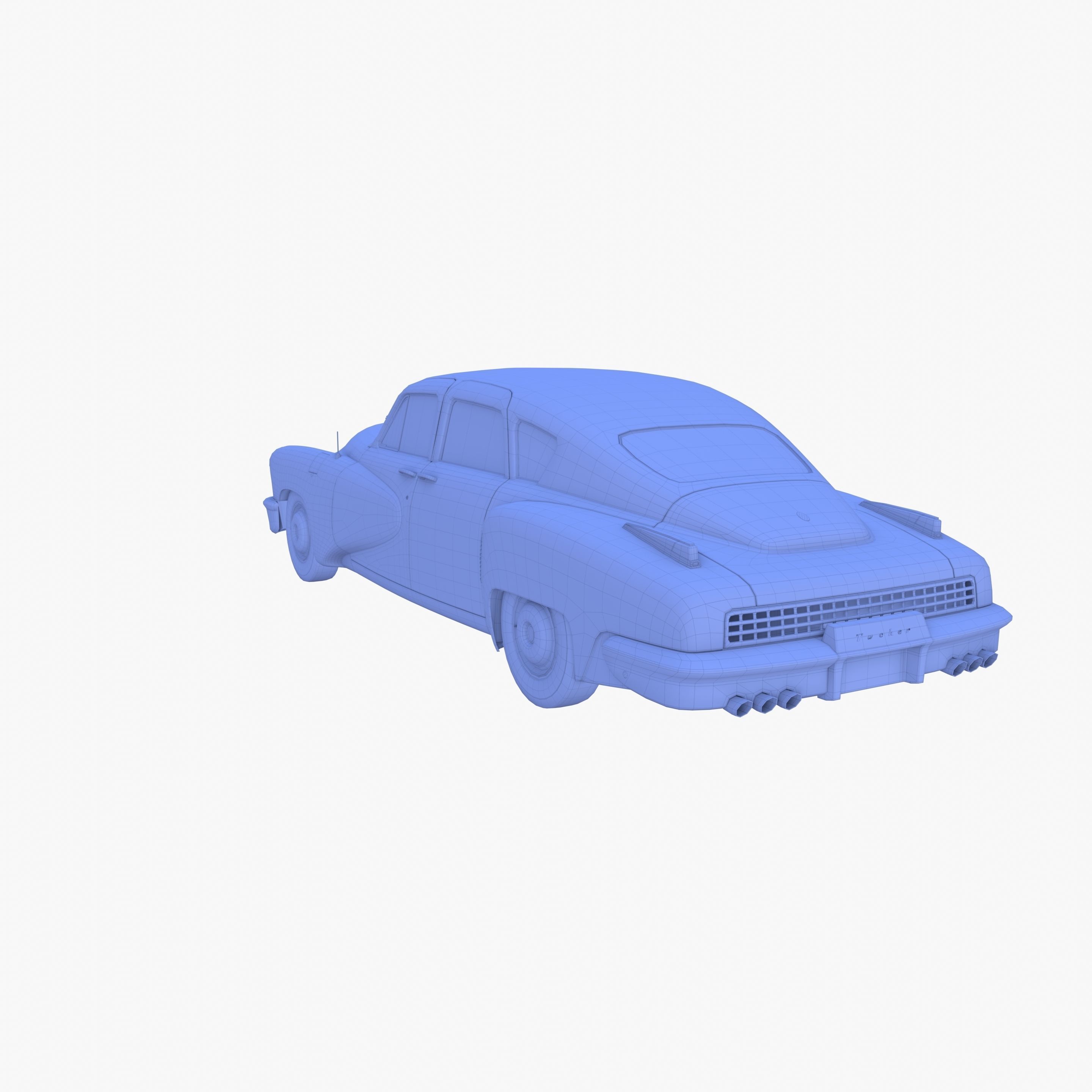Tucker 48 Gray 3D model_19