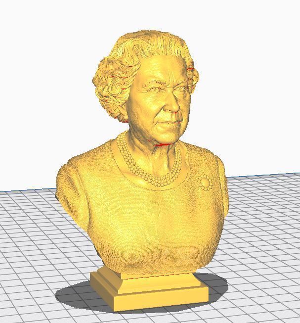 Queen Elizabeth II 3D print model_3