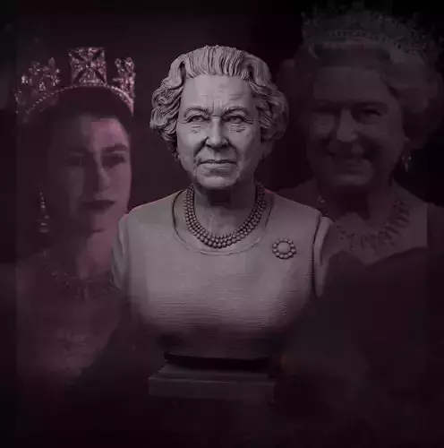Queen Elizabeth II 3D print model