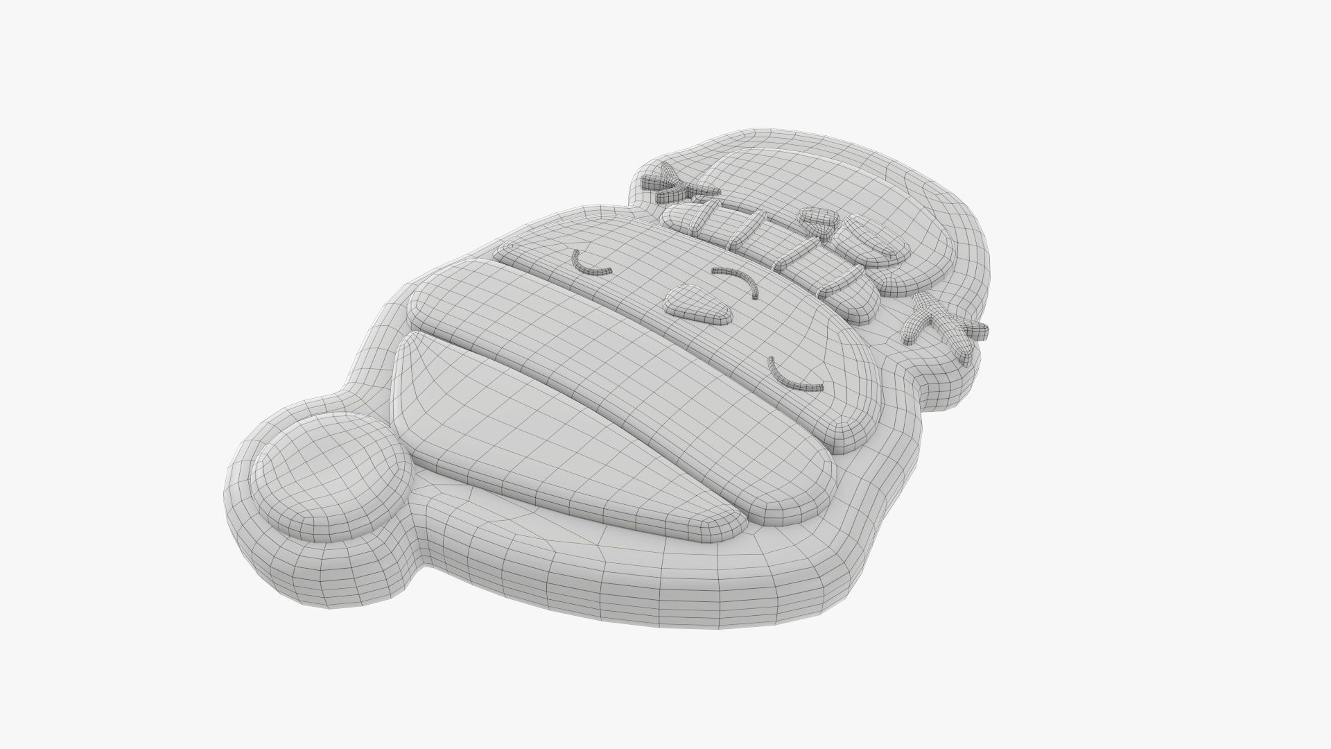 Snowman Christmas cookie 02 3D model_7