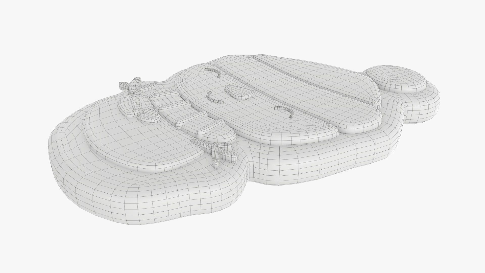 Snowman Christmas cookie 02 3D model_8