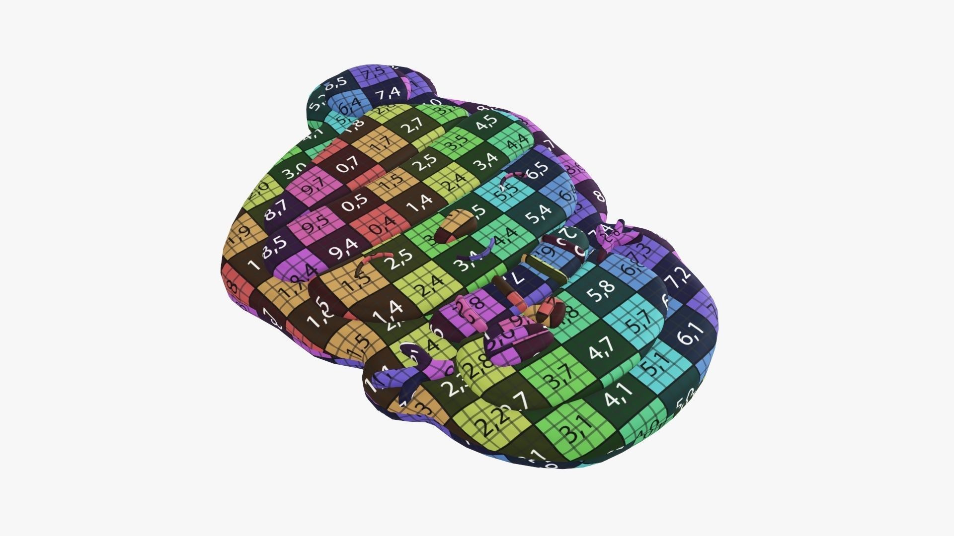 Snowman Christmas cookie 02 3D model_11