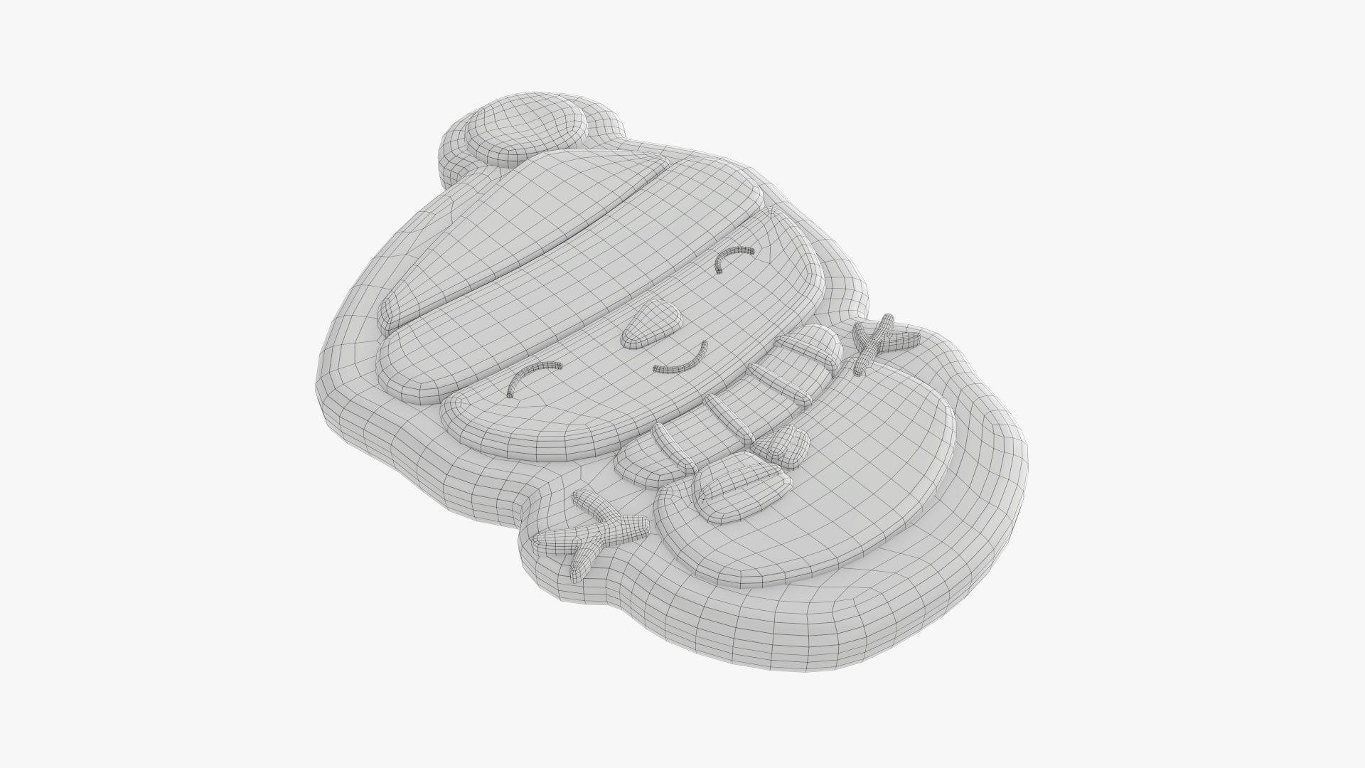 Snowman Christmas cookie 02 3D model_6