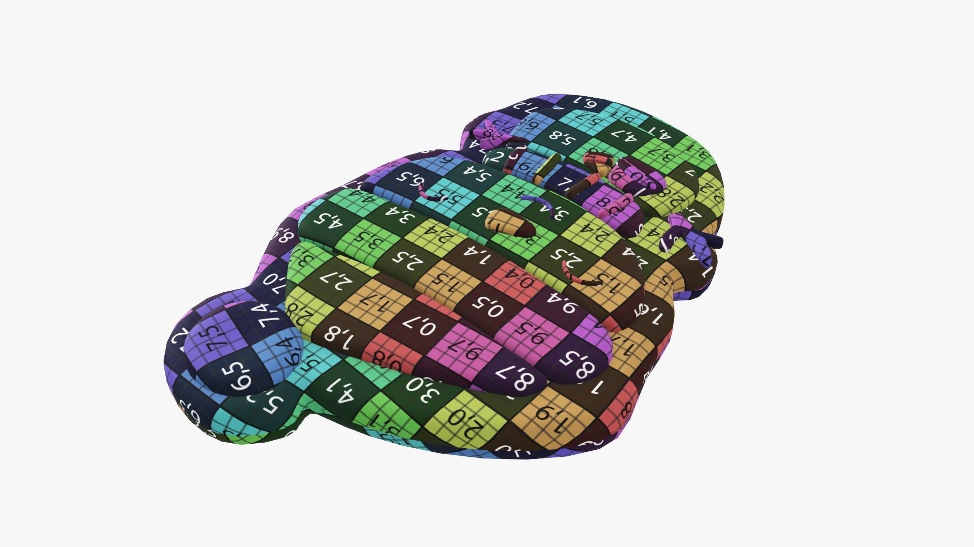 Snowman Christmas cookie 02 3D model_12