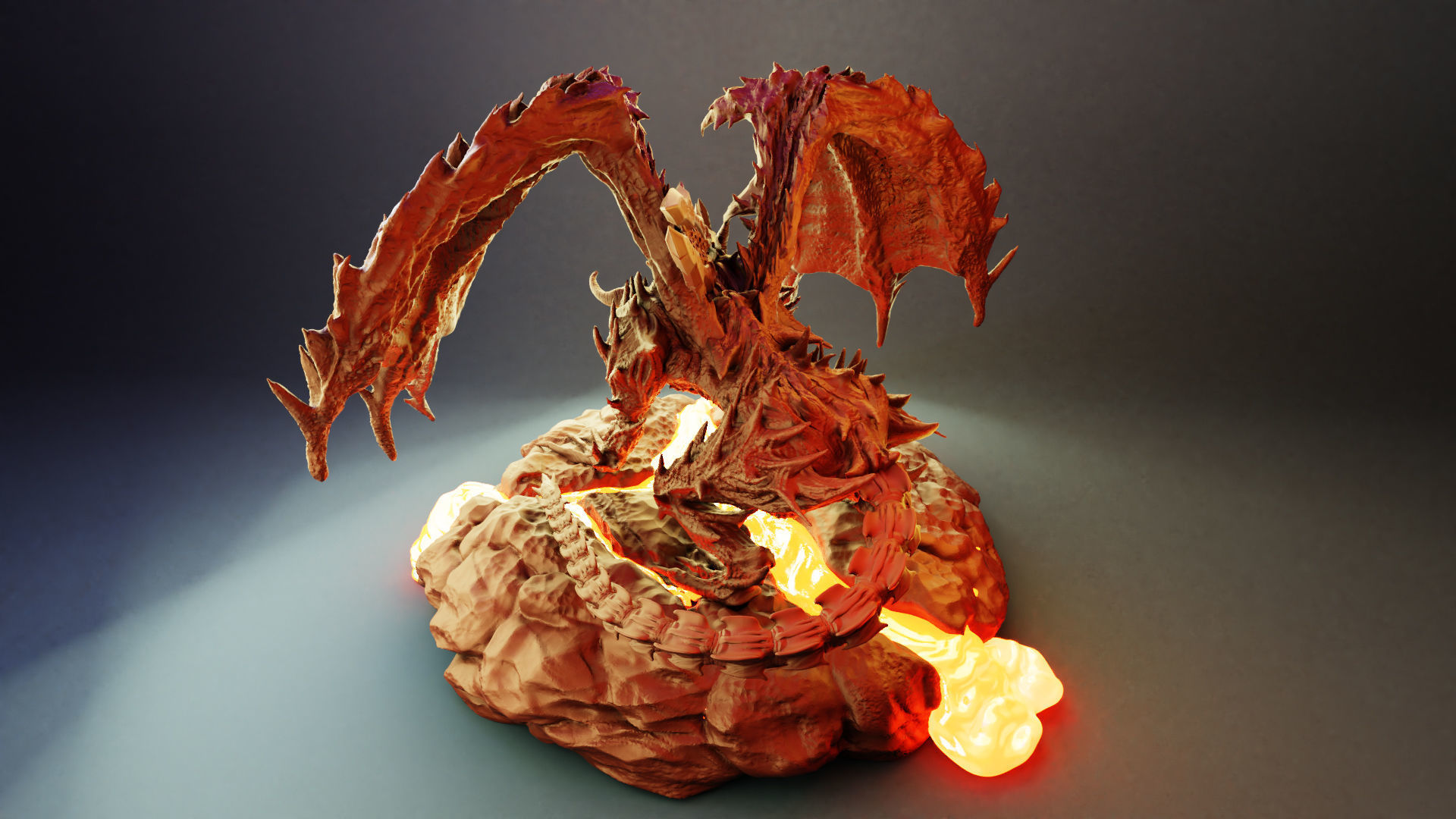 dragon 3D print model_1