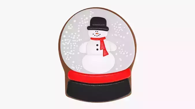 Snowman Christmas cookie 03 3D model