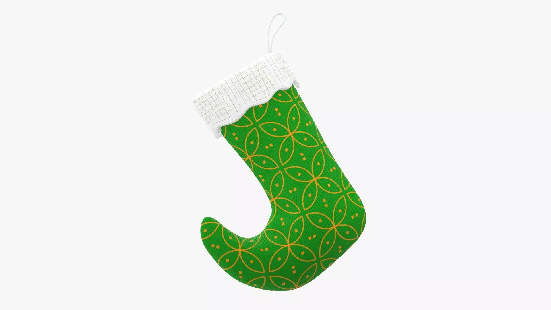 Gift Christmas stocking 04 3D model_0