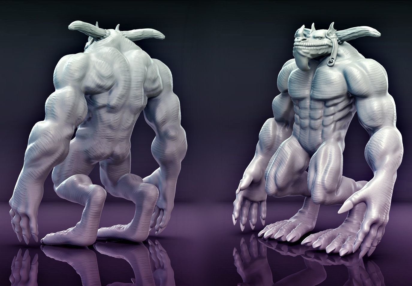 monster roga 3D print model_1