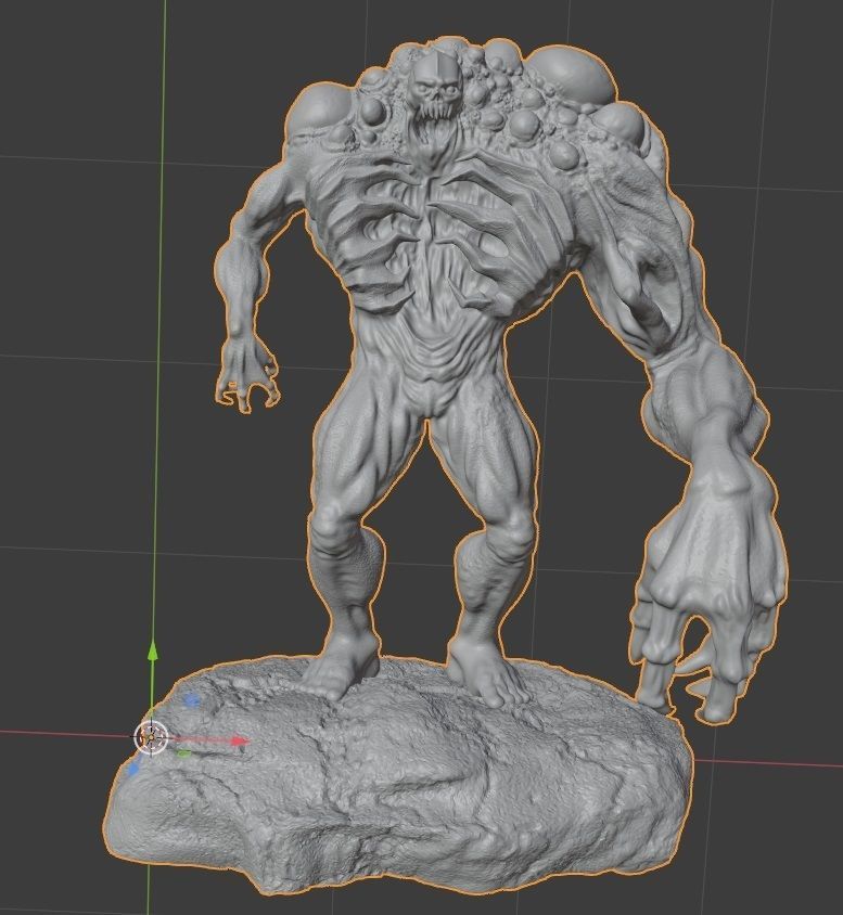 monster bubble 3D print model_2