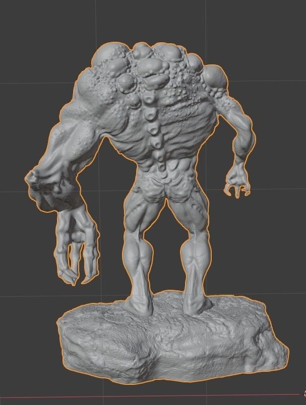 monster bubble 3D print model_1