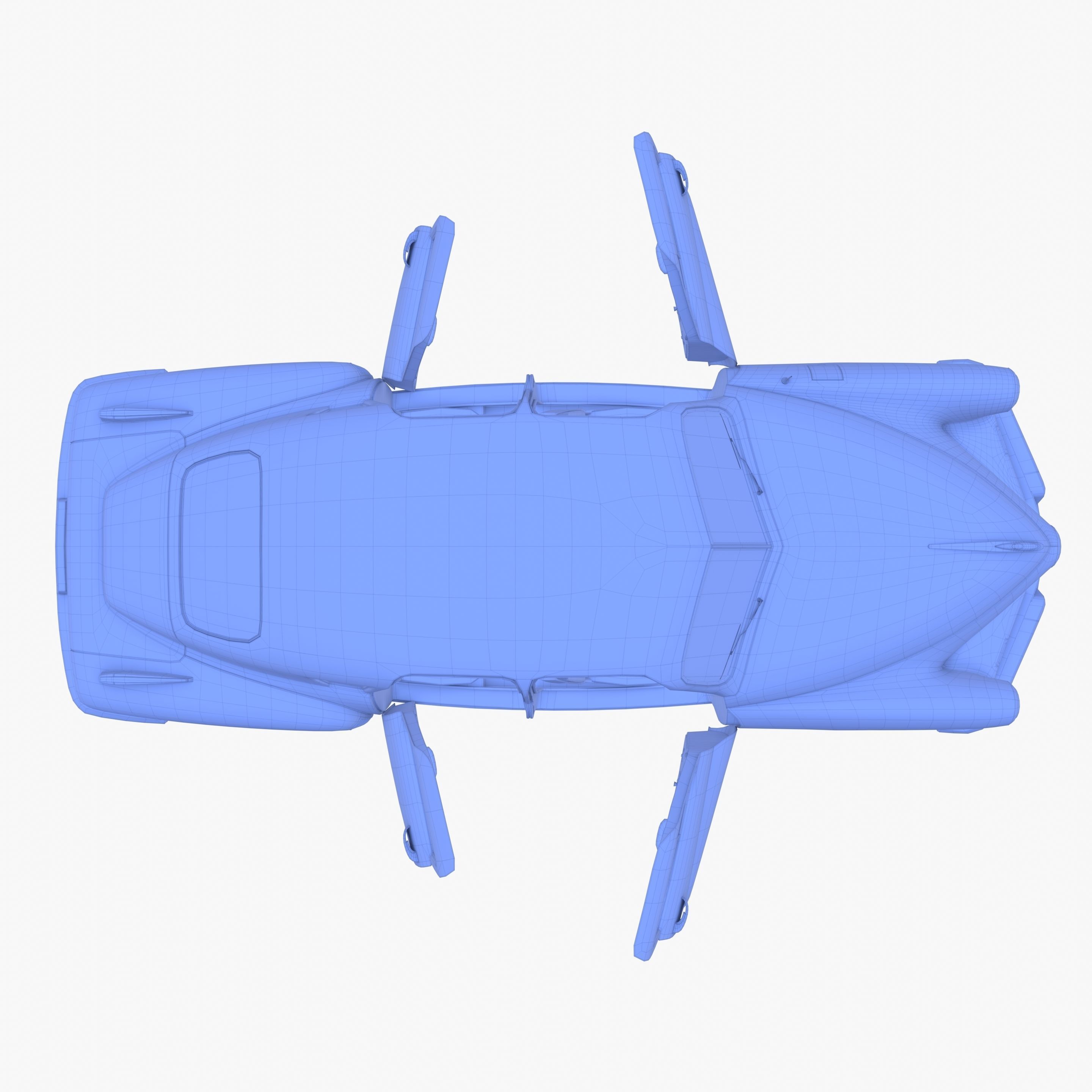 Generic 40s Sedan with interior 3D model_37