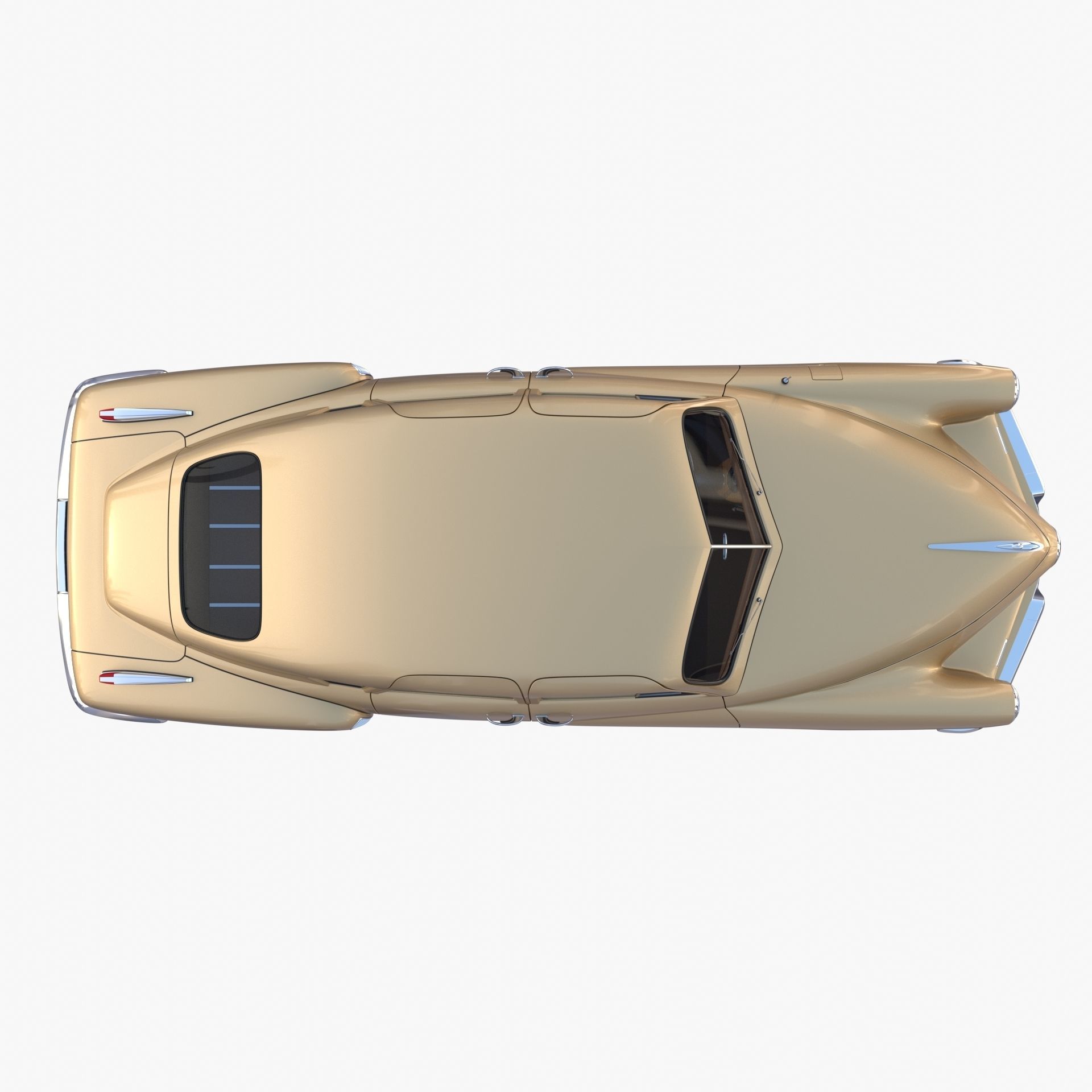 Generic 40s Sedan with interior 3D model_14