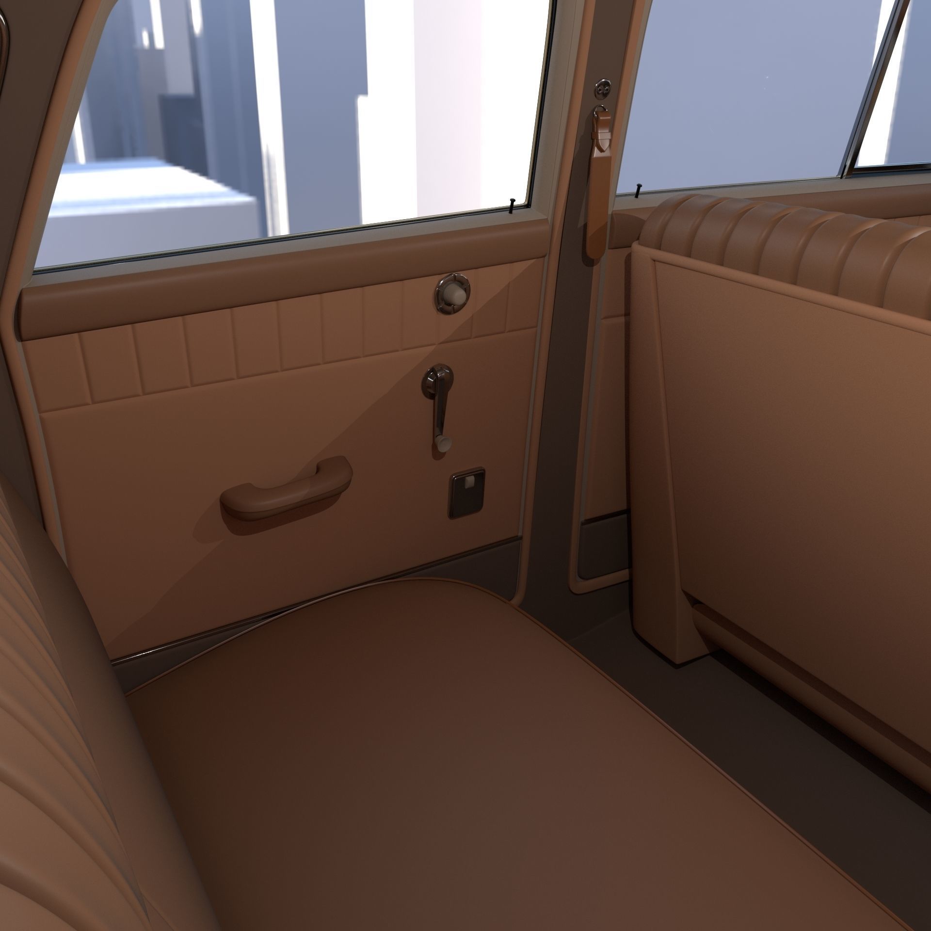Generic 40s Sedan with interior 3D model_17