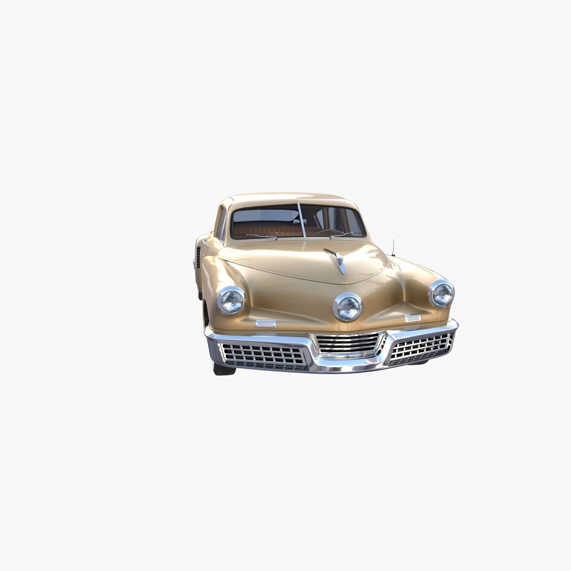 Generic 40s Sedan with interior 3D model_8