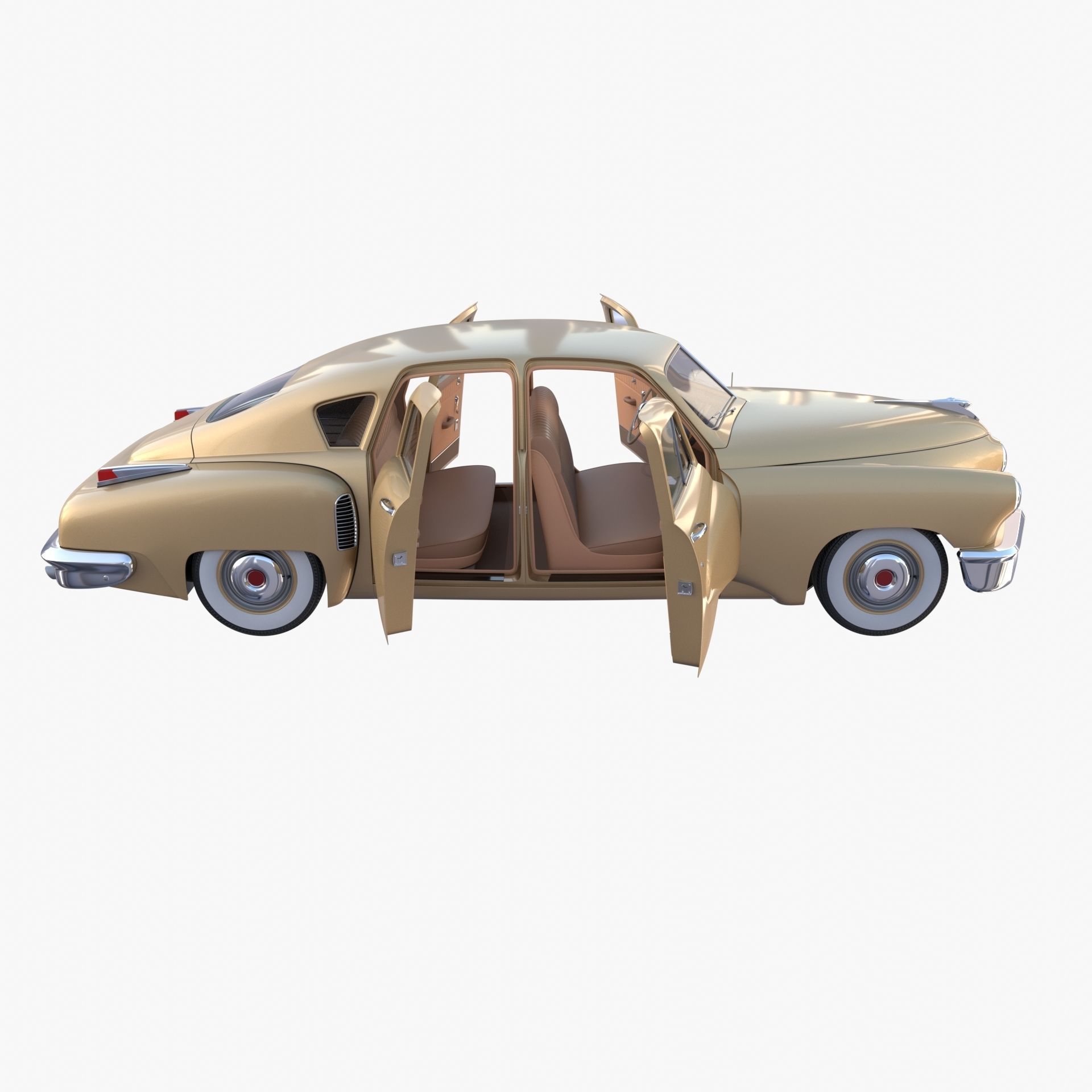 Generic 40s Sedan with interior 3D model_26