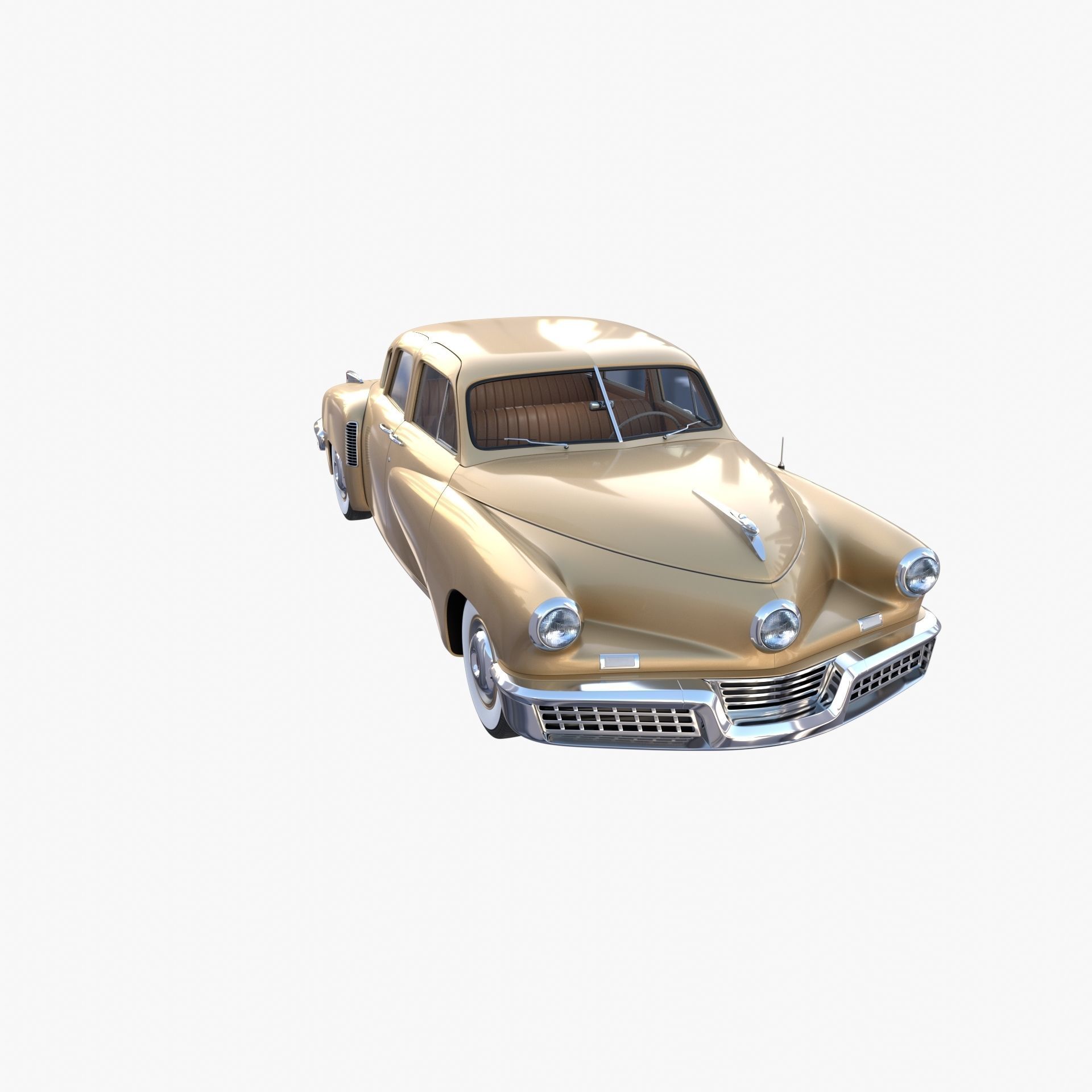 Generic 40s Sedan with interior 3D model_13