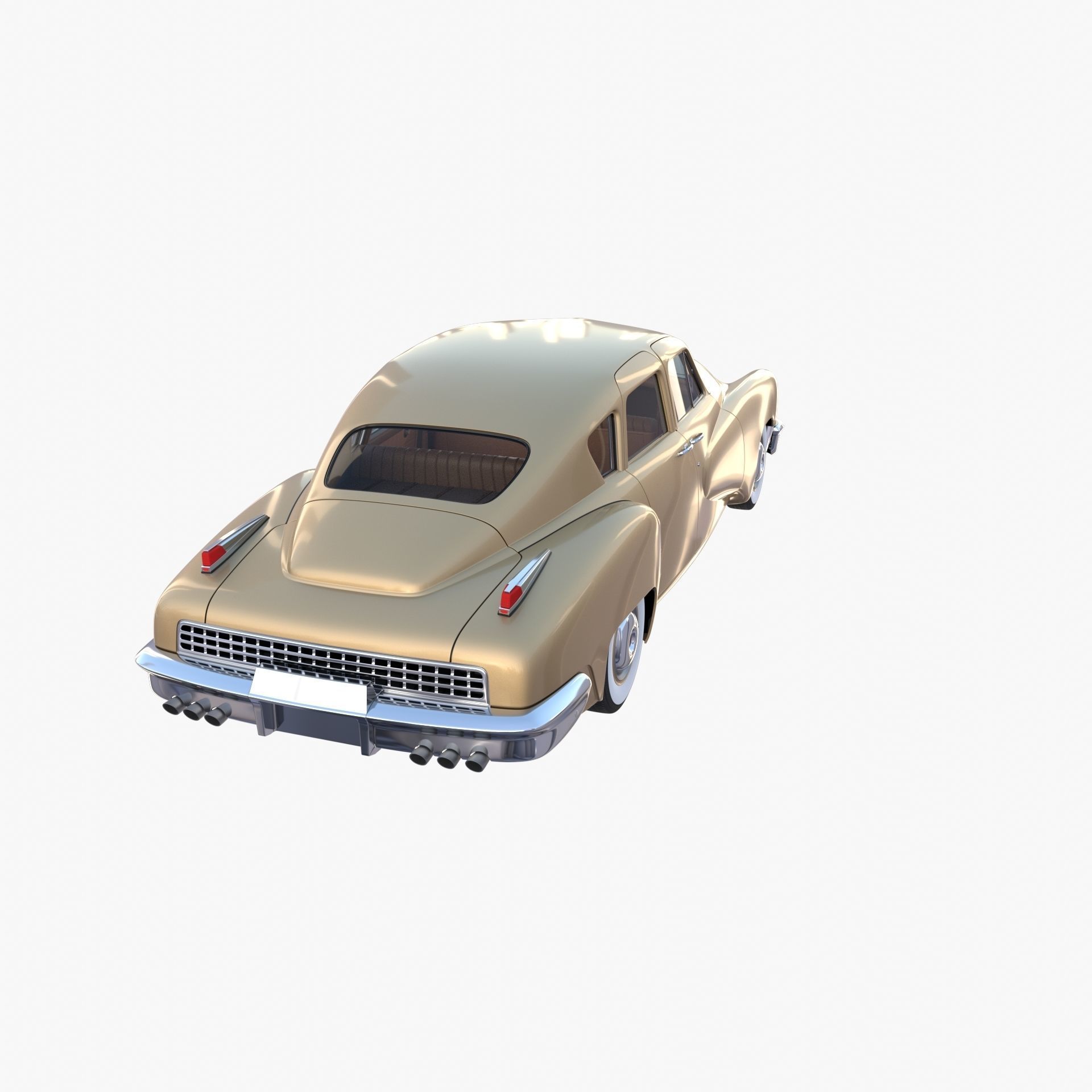Generic 40s Sedan with interior 3D model_11