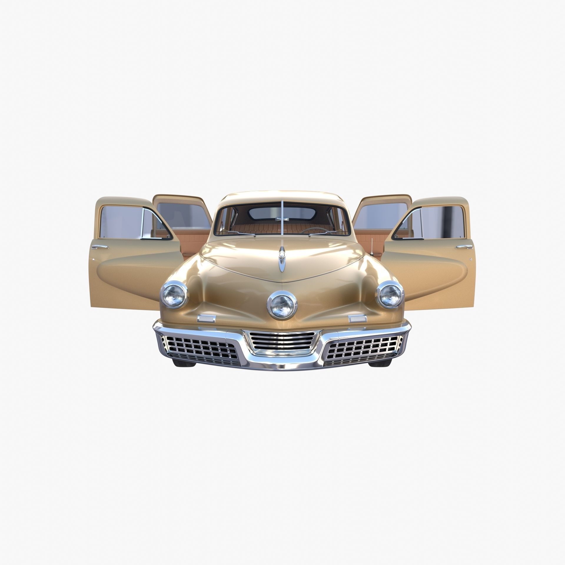 Generic 40s Sedan with interior 3D model_18