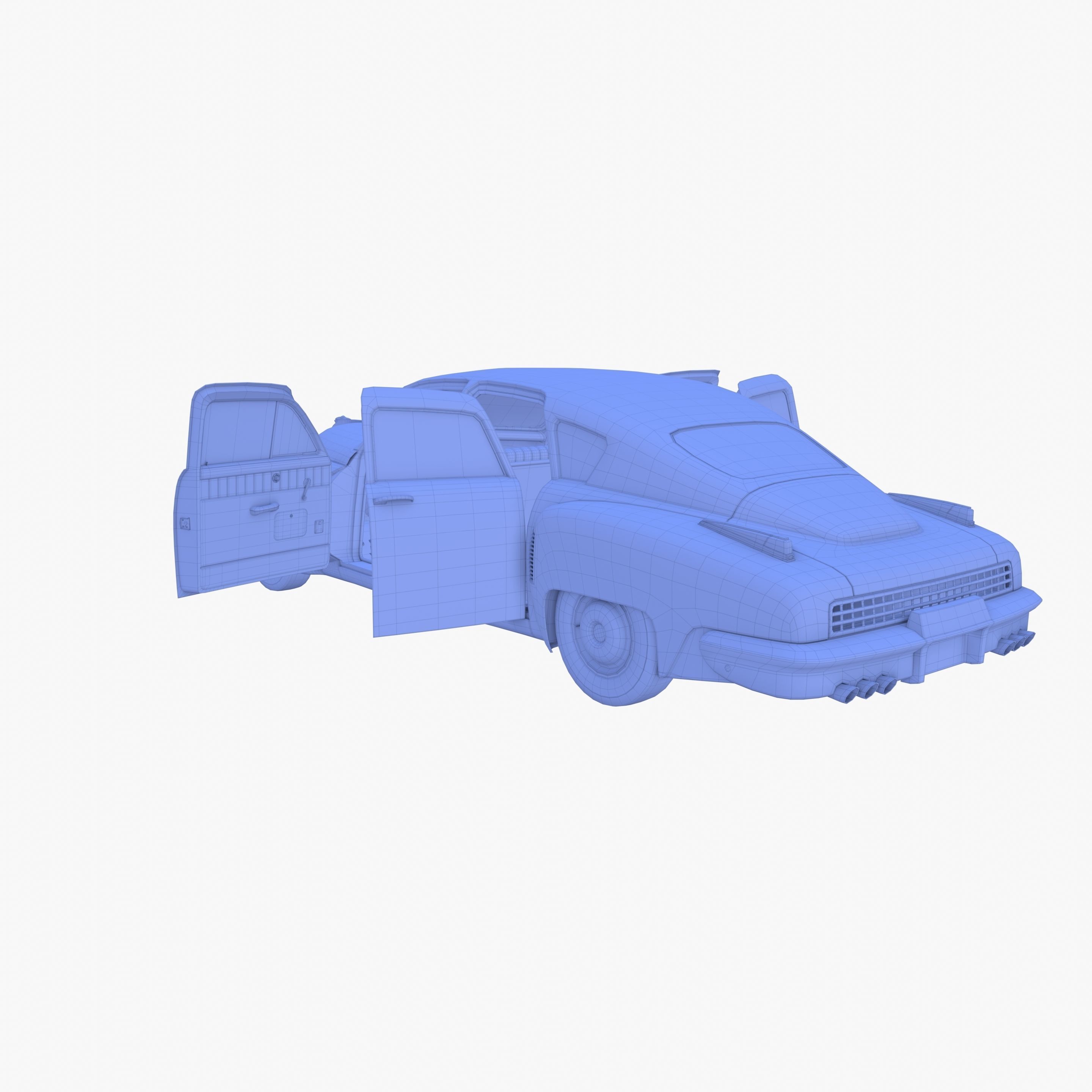 Generic 40s Sedan with interior 3D model_31