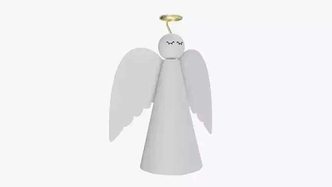 Angel with halo paper