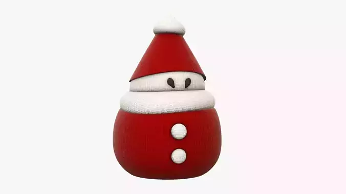 Santa Claus stylized 3D model