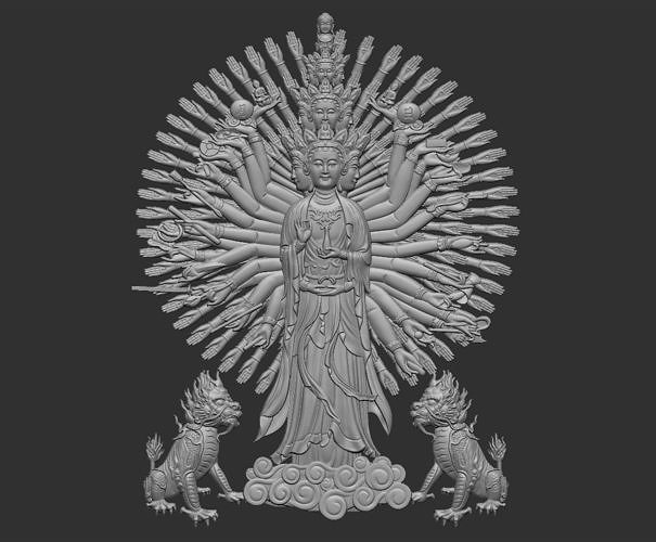 Kwanyin Bodhisattva 3D print model