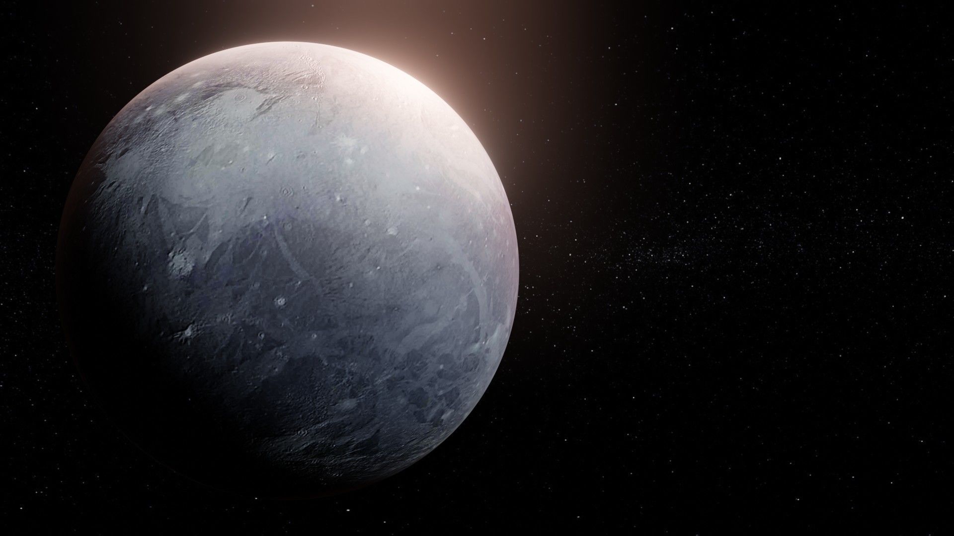 Photorealistic Pluto 8k Textures 3D Model Low-poly 3D model_4