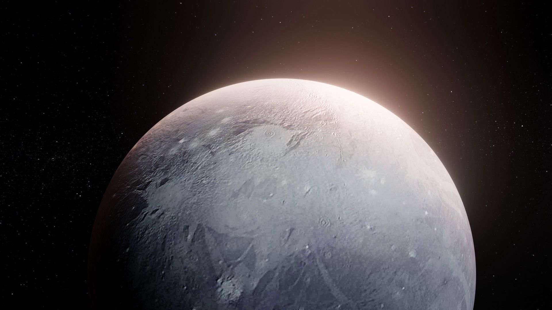 Photorealistic Pluto 8k Textures 3D Model Low-poly 3D model_17