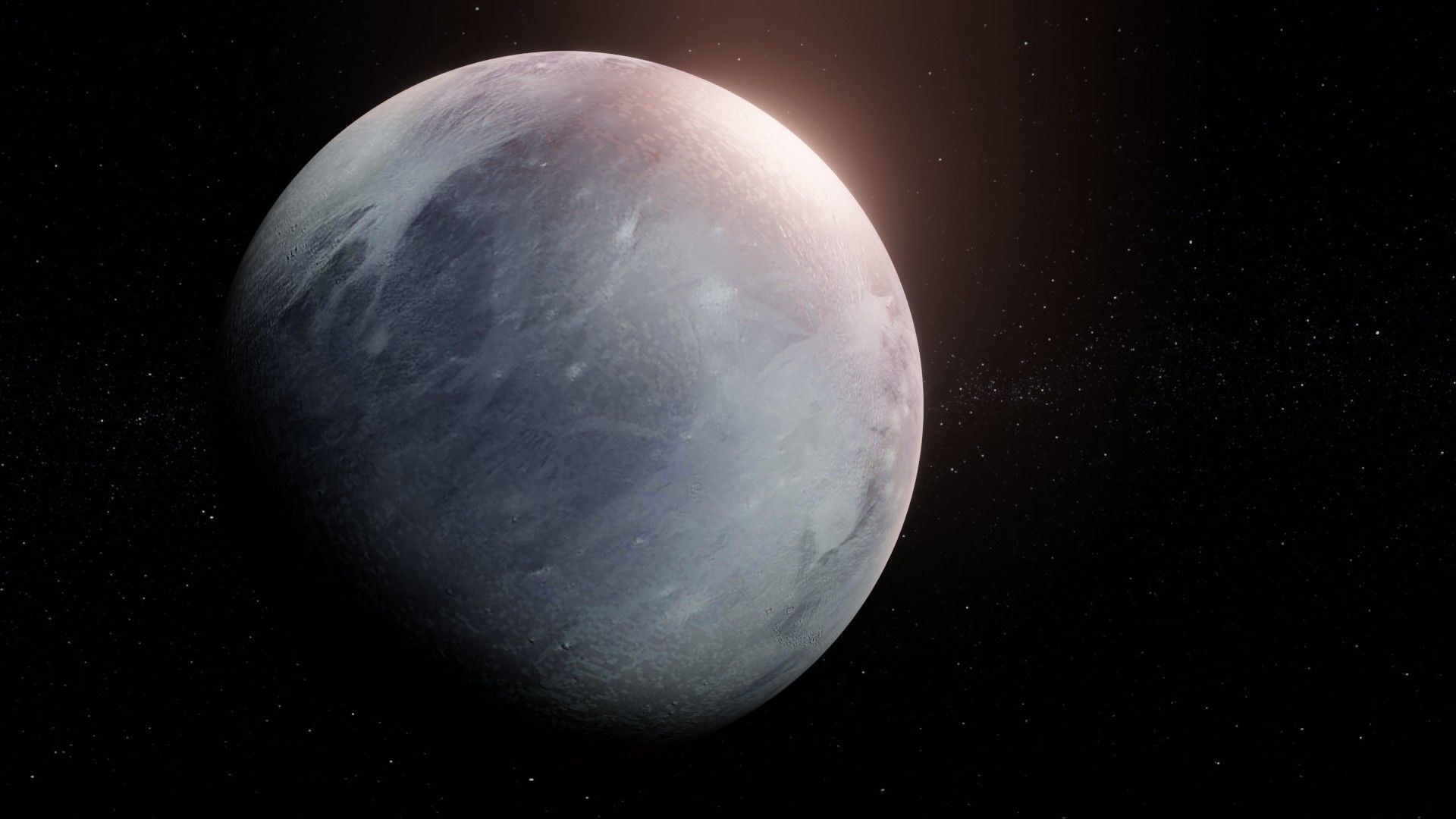 Photorealistic Pluto 8k Textures 3D Model Low-poly 3D model_9