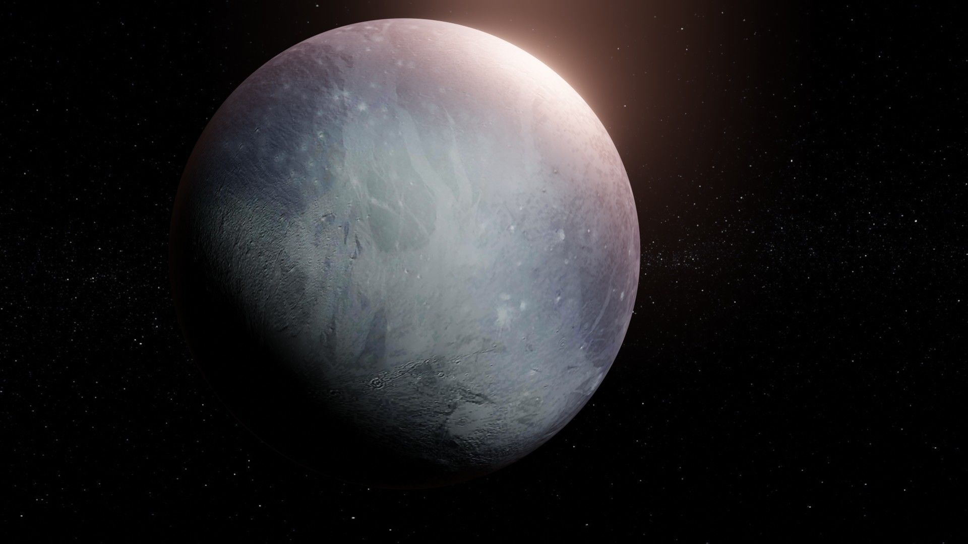 Photorealistic Pluto 8k Textures 3D Model Low-poly 3D model_12