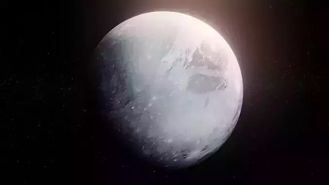 Photorealistic Pluto 8k Textures 3D Model Low-poly 3D model