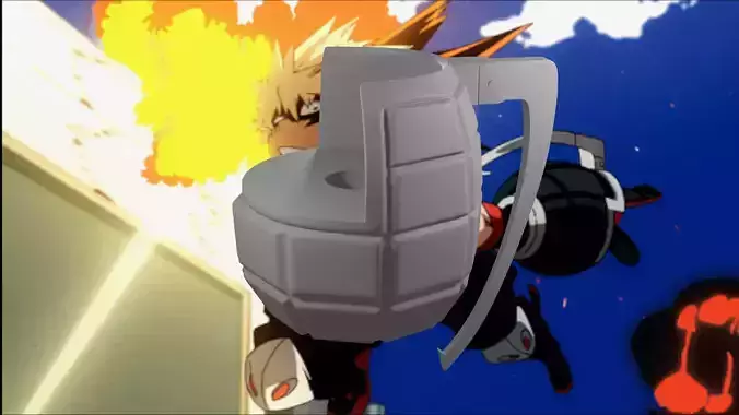 Bakugo Grenade Gauntlets  3D Print  Cosplay 3D print model