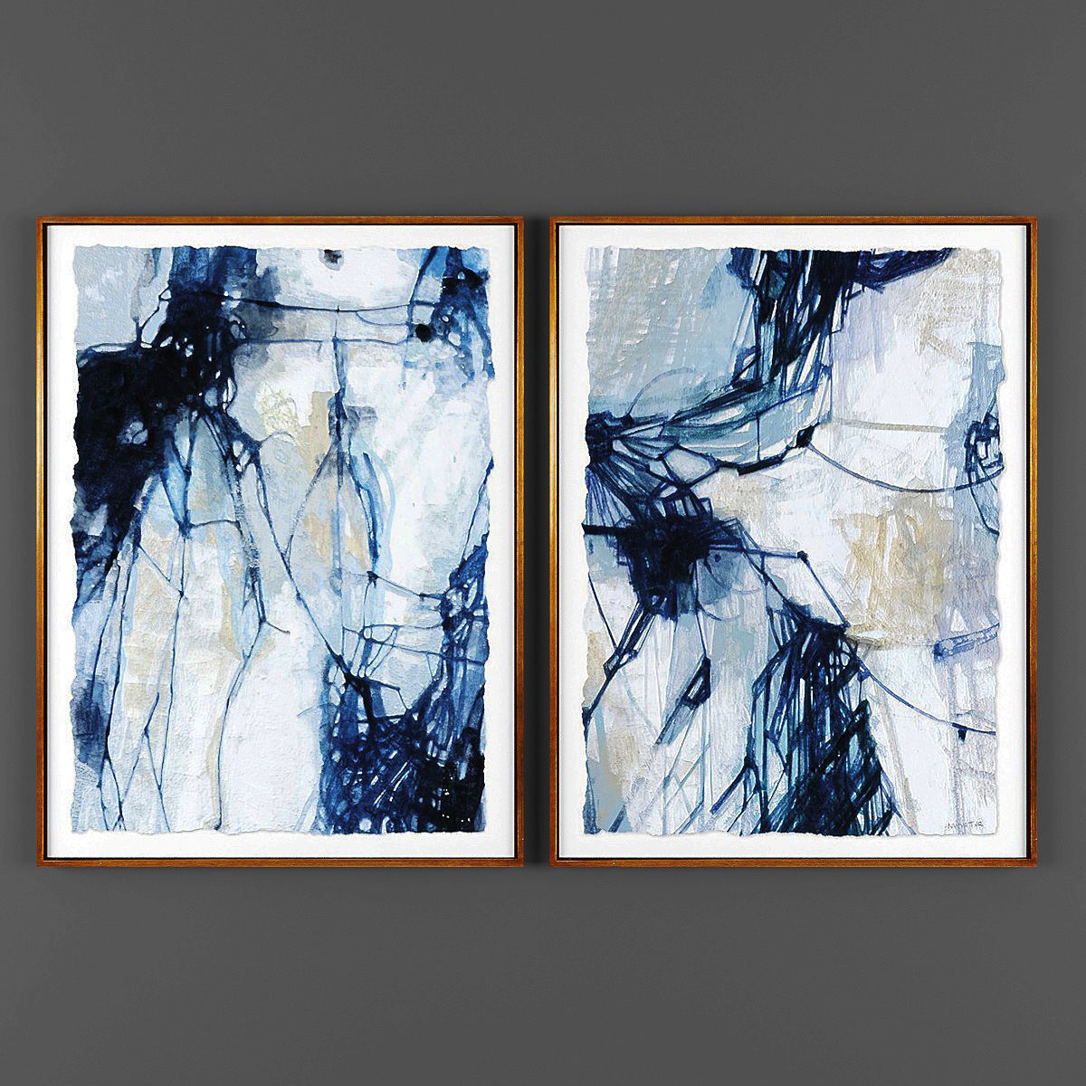 Art154 abstract painting Low-poly 3D model_1