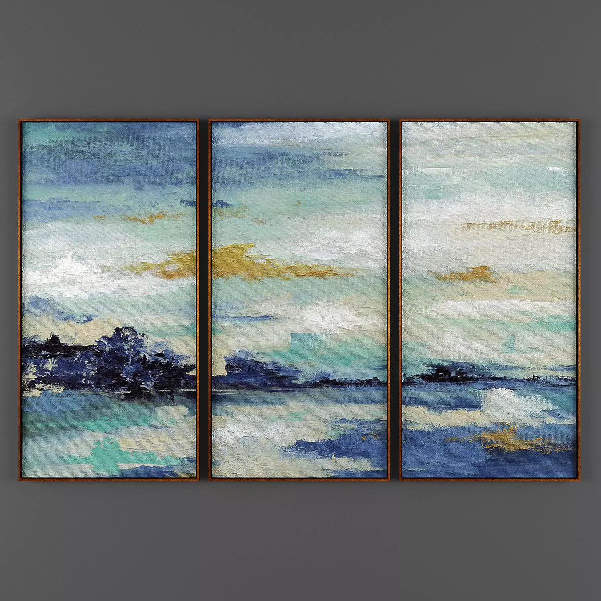 Art154 abstract painting Low-poly 3D model_0