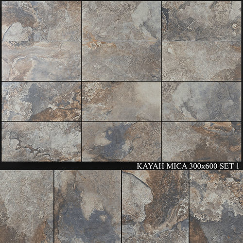 Yurtbay Seramik Kayah Mica 300x600 Set 1 3D model