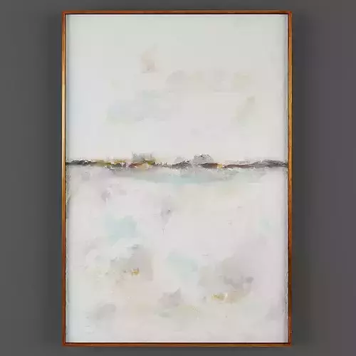 Art159 abstract painting in gold frame